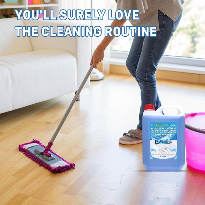 ECOLYTE+ منظف ومعقم متعدد الاستخدامات - نسيم المحيط، 5 لتر - Image 4